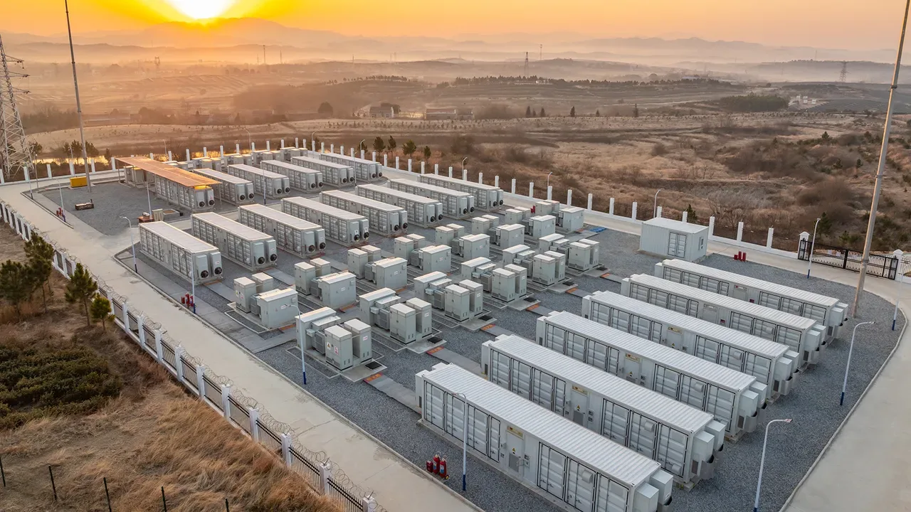 Battery Energy Storage System aerial view