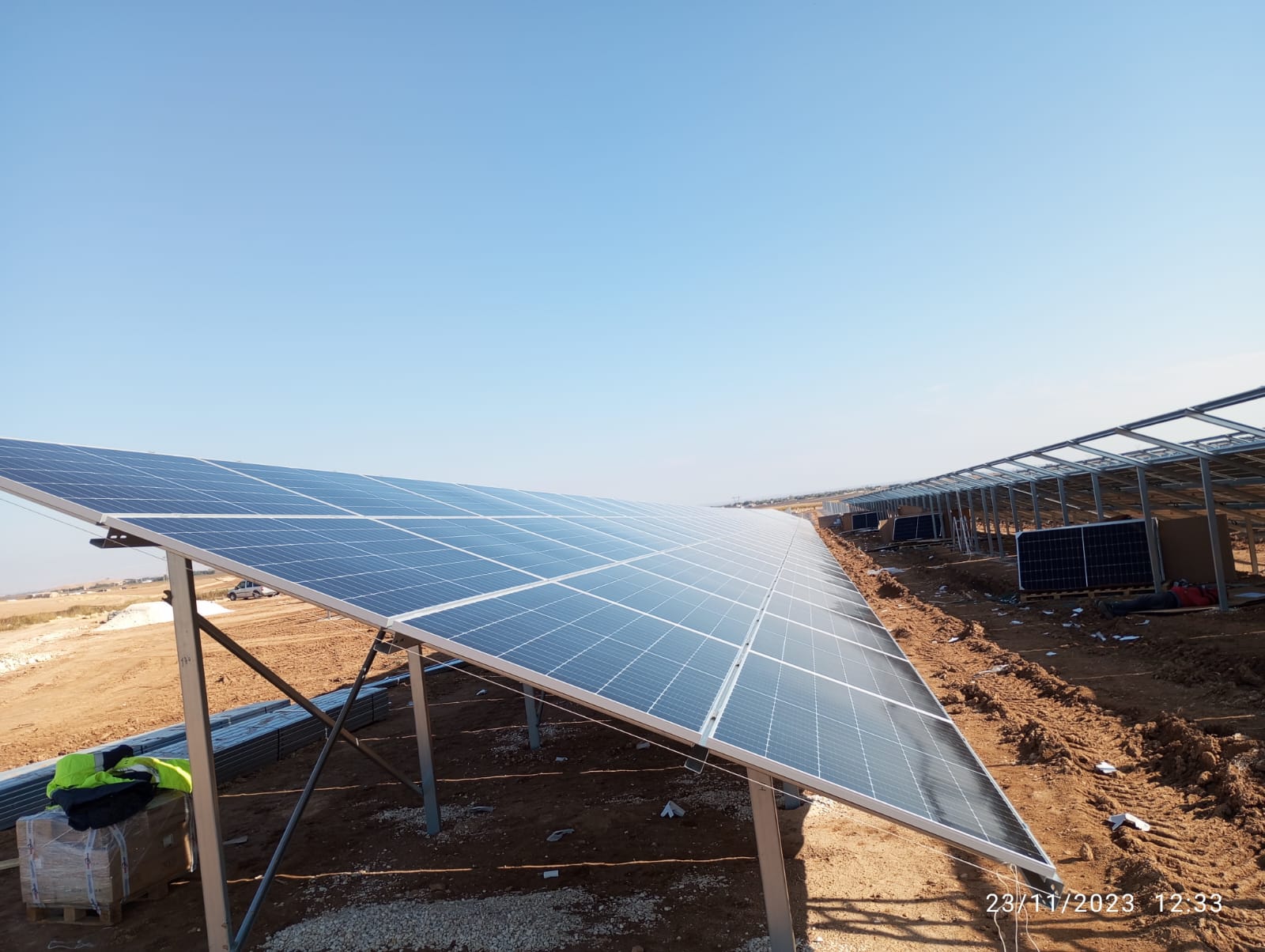 Fixed tilt ground-mount solar structure